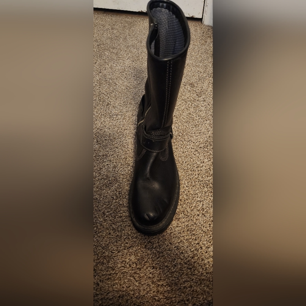 Harley-Davidson Black Leather Riding Boots - Picture 6 of 9